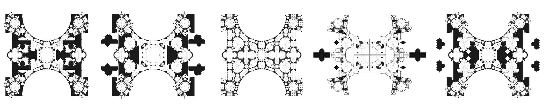 Elevation strip of the morphed plan as a spatial form.