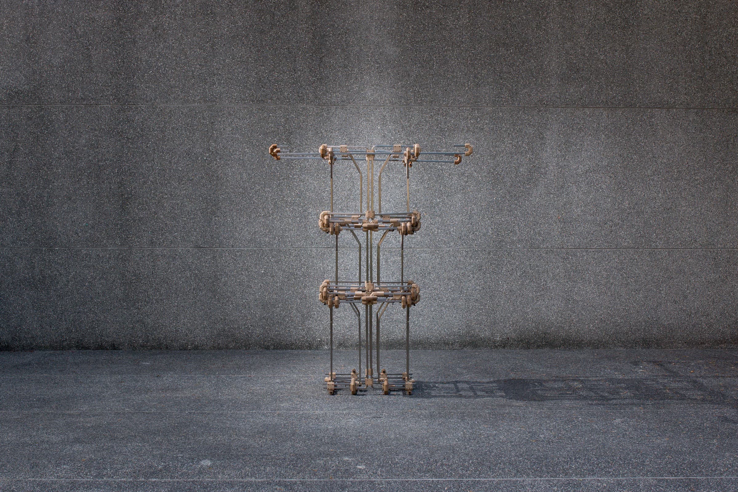 Assembly of the bent-tube structure.
